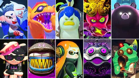 all bosses in splatoon|splatoon 3 bosses list.